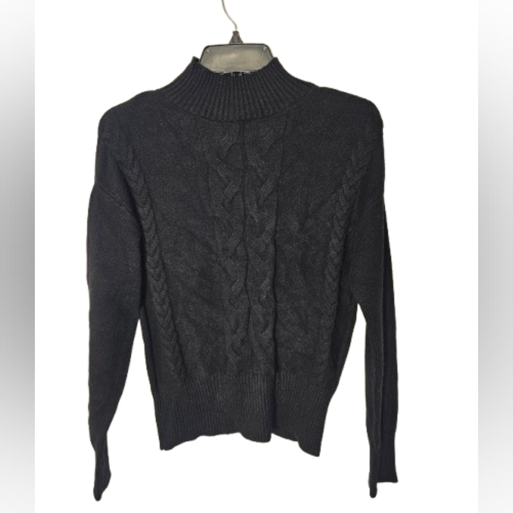 Truth By Republic Black Cable Knit Sweater Women's Size XS New with tags